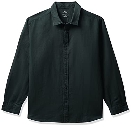 Image of Marks & Spencer Mens Solid Polyester Blend Collared Neck Regular Fit Easy Iron Shirt (Pack of 2)