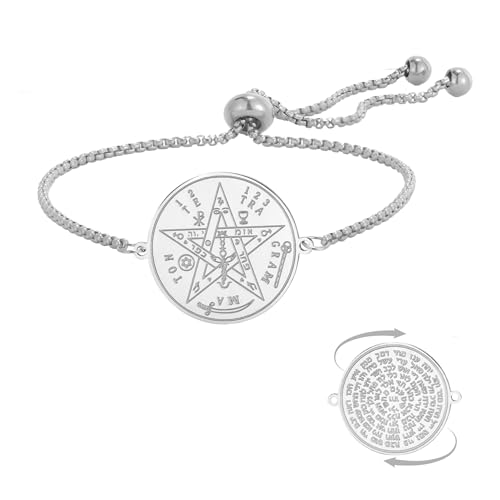 SIPURIS Tetragrammaton ��䊐��u���X���b�g �j�����p �V�[���y���^�O���� �y���_���g �w�u���C�� �_�̖��O �`���[�� ����� �ً��k �E�B�b�J�W���G���[, One Size, �X�e�����X�|, �W�F���X�g�[���Ȃ�