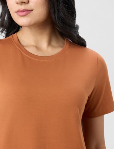 Image of Symbol Premium Women's Super Soft Cotton Round Neck Solid T-Shirt (Stylish | Regular Fit) (Available in Plus Sizes)
