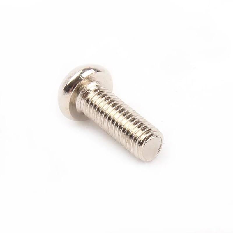 Viti autofilettanti 50-100 viti elettroniche GB/T818 nichelate a croce a croce Phillips a testa tonda PM viti M1.4 M1.7 M2 M2.5 M3 M4 M5 Vite Deck (3 mm, M5 (50 pezzi)
