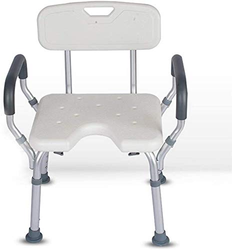 Lloow Duschstuhl Badewannenstuhl Mit Armlehnen Rückenlehne Abnehmbar Höhenverstellbar Aluminiumlegierung Für Ältere Oder Behinderte Menschen Shower Bath Cover