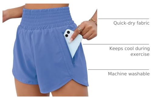 Image of BMJL 2.5 inch Athletic Shorts for Women Comfy High Waisted Short with Pocket