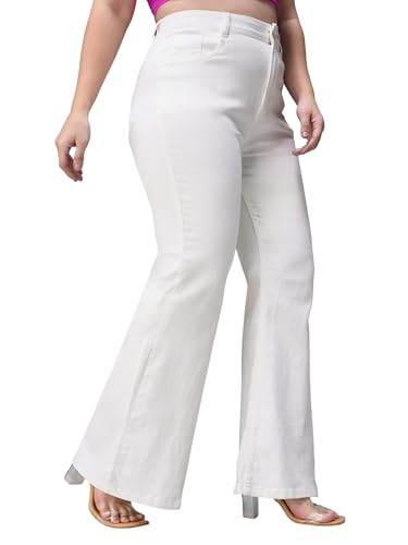 Image of Miss Chase A+ Women's Bootcut High Rise Regular Stretchable Denim Jeans