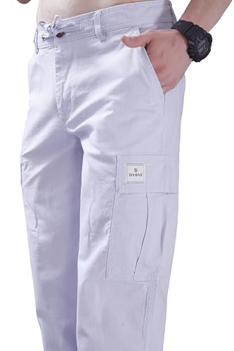 Image of DIVISIVE Men's Loose Fit Linen Blend Cotton Cargo Pants