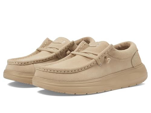 HEYDUDE Wendy COMF Suede Tan Size 8, Women’s Shoes, Women’s Slip-on Loafers, Comfortable & Light-Weight