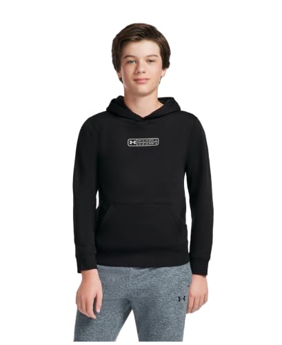 Image of Under Armour Boys' Pullover Hoodie Sweatshirt, Soft & Comfortable Fleece, Outdoor Collection