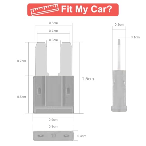 Image of KMH 25A Micro2 Fuse Kit Automotive Blade Fuses Kit for Car, Truck, RV, Boat, Motorcycle and Marine Vehicles |Circuit Breaker Protection Electronic Fuses Holder Safe Power Distribution, Pack of 10