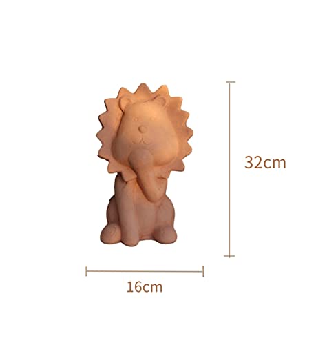 Décoration d'animaux de jardin : statue de lion pour balcon convivial - 7