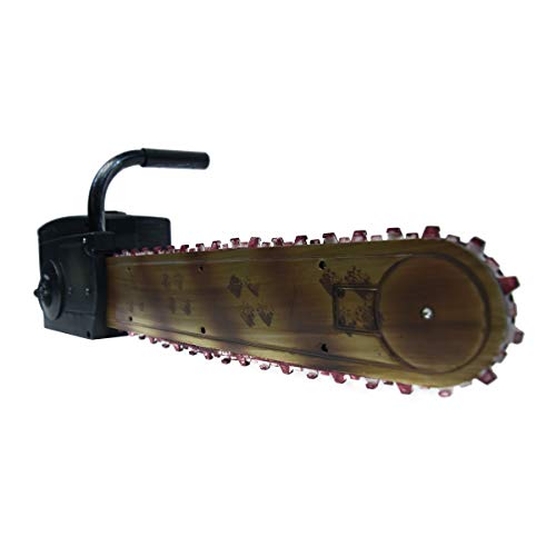 TG,LLC Treasure Gurus Fake Bloody Chainsaw w/Sound Effects Animated Haunted House Prop Halloween Decor Costume Accessory