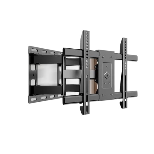 Support mural pour téléviseur avec 6 bras articulés en acier et inclinaison complète