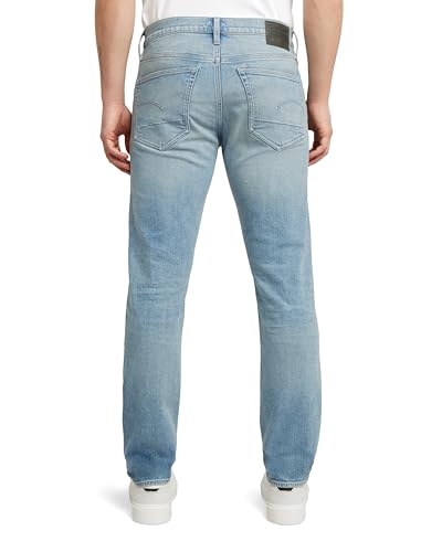 G-STAR Men's 3301 Slim Jeans, Multicolor (Sun Faded Pacific Blue 51001-d930-h466), 36W x 36L2