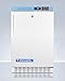 Summit ACR45LCAL 20 Inch Freestanding or Built-In Counter Depth Compact Refrigerator with 2.65 cu. ft. Capacity Slim 20` Width High Temperature Alarm NIST Calibrated Temperature Display in White