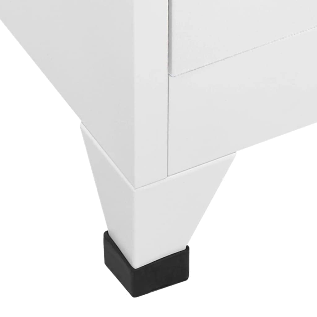 vidaXL Armadietto a 2 Scomparti 38x45x180 cm Mobiletto per Armadio Spogliatoio