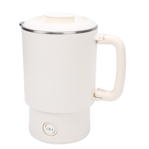 Hervidor eléctrico portátil JTLB 600ml blanco acero inoxidable miniatura 3