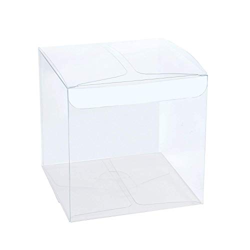 IHOMECOOKER Pack of 30 Clear Candy Boxes Cupcake Box Baby Shower Party Gift