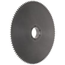 Tsubaki 40SK70 Roller Chain Sprocket, Single Strand, QD Design, SK Bushing Required, 70 Teeth, #20 ANSI No., 1/2" Pitch