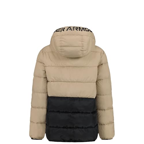 Image of Under Armour Boys' Pronto Hooded Puffer Jacket, Lightweight & Water Repellent