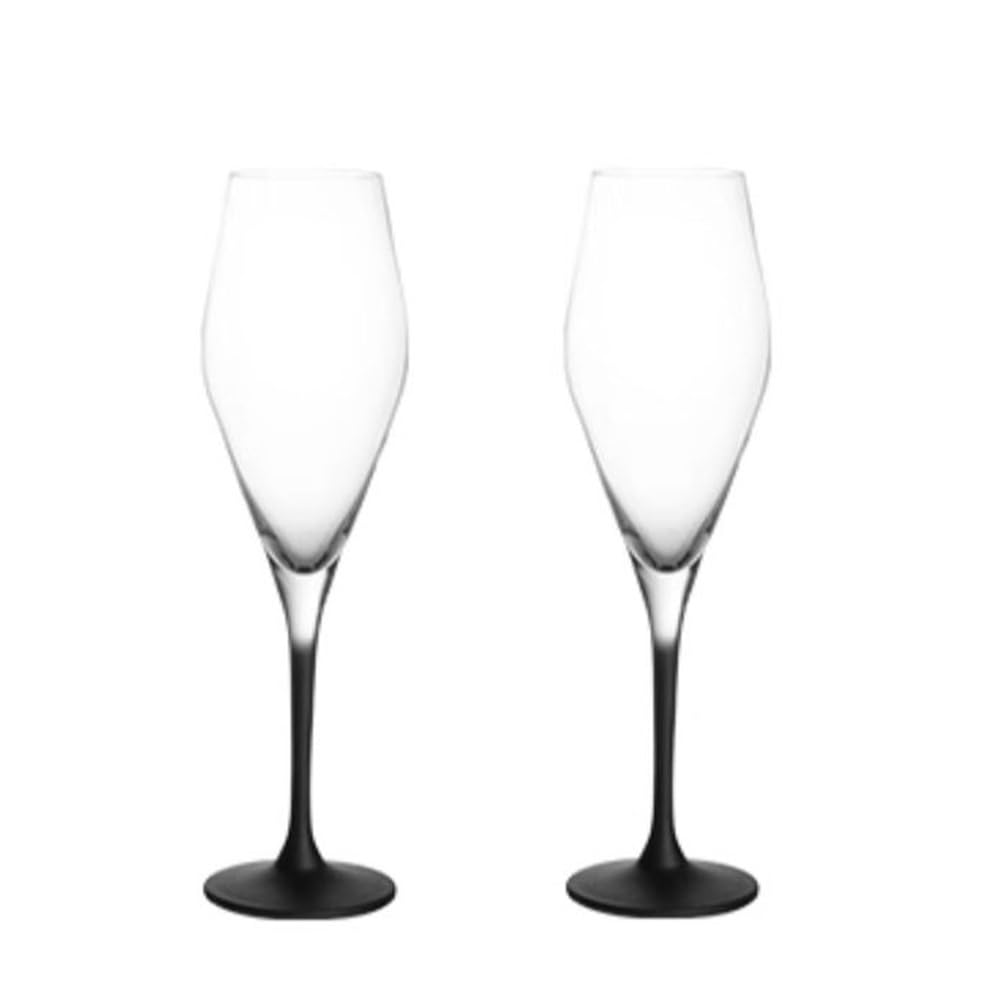 Gafas de efervescencia Copa de champán cristal, 2 piezas, copa con degradado esmerilado, capacidad 8,79 oz for reuniones amigos