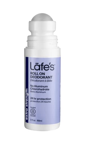 Lafe's Natural Deodorant | 3oz Roll-On Aluminum Free Natural Deodorant for Men & Women | Paraben Free & Baking Soda Free with 24-Hour Protection | Extra Strength