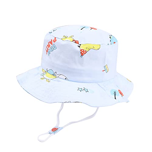 Kids Adjustable Chin Strap Sun Hats Summer Spring Sun Hat Cute Cartoon Outdoor Beach Bucket Kids Personalized