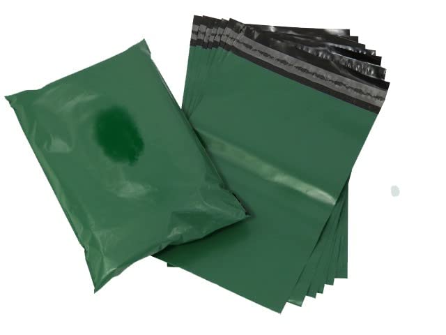 YNK Courier Bags 6.5 X 8 With Jackat With Pod Glossy finished Secured Courier bag/Sales Envelopes Polybag (Pack of 50, green) 1