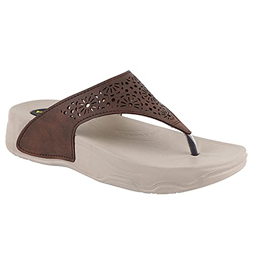 Image of WELCOME Women's Extra Soft Slippers with Cushion FootBed for Adult | Comfortable & Light Weight| Stylish & Anti-Skid| Waterproof & Everyday Flip Flops for Ladies /Girls