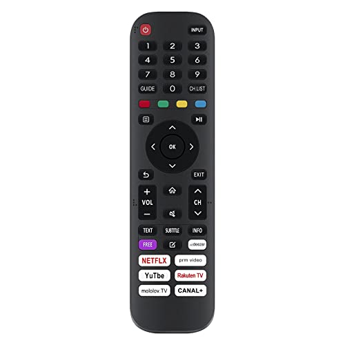 VINABTY Replaced Remote Fit for Hisense FULL HD SMART TV 40A4DGCH 40A4EG 40A4FG 40A4GG 40A4HG 40A4EGCH 40A4BGTUK 40A4CGTUK 40A4EGTUK 40A4FGTUK EN2AP30H