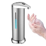 Automatischer berührungsloser Seifenspender | Händedesinfektionsmittel mit Infrarotsensor | Batteriebetriebene intelligente Flüssigseifenpumpe | Edelstahl und Nylon, freihändig, 420 ml