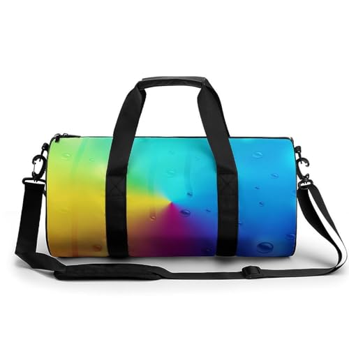 Sac de sport gouttellettes colorées 45x23x23cm compact pour gym