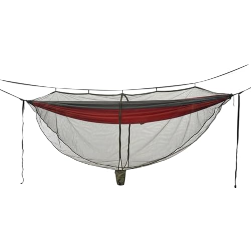 Juego de hamaca de camping – Red antimoscas para hamaca, hamaca de tela para paracaídas de alta resistencia, red antimoscas | Exterior ligero para camping, senderismo, mochila de hombro, viajes, playa