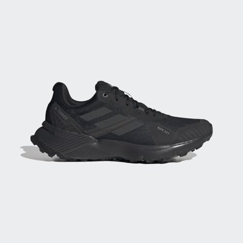 adidas Adult Male Terrex Soulstride Rain.Rdy Trail Running Shoes Black/Carbon/Grey 11.5