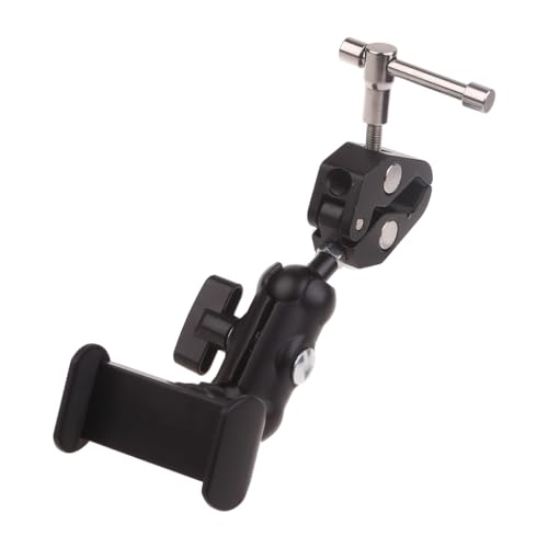 Support polyvalent avec clip en métal robuste pour trépied et smartphone