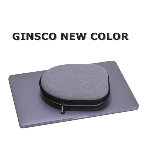 Image of Ginsco Headphone Case Compatible with JBL Tune 510BT /520BT /500BT /Junior 320, with Sony WH-CH520 /510, Ultra-Slim Hard Shell Headphone Case for On Ear Headphones (Gray)