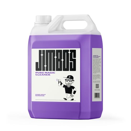 Jimbos PURE MAGIC CLEANER - Water Spot Remover, Wheel & Tire Deep Cleaner, Works Instantly, Professional Strength - 1 Gallon