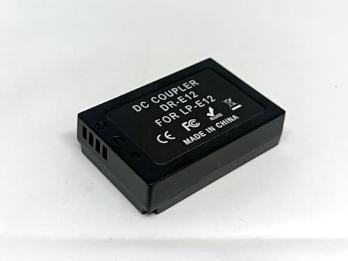 Image of PICO LP-E12 Dummy Battery DR-E12 DC Coupler with D-Tap Cable for Canon EOS M M2 M10