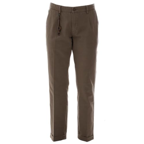Pantalon homme Yes-zee bleu P630 pg00 droit en coton stretch