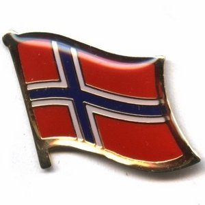 Pin Bandera noruega Bandera de bandera Pin Badge Button Banderas Andrés