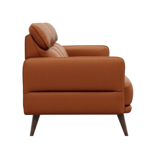 Image of Wakefit 5 Seater Sofa Set, Tan, Modern, Leatherette, 5 Year Warranty, 3+1+1 Seater, Living Room, Sectional Sofa