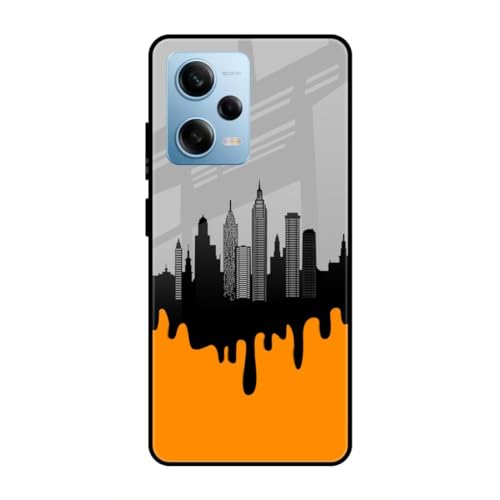 Image of SmashItUp Building | Design | Pattern Designer Printed TPU Metal Case Mobile Back Cover for Redmi Note 12 Pro 5G