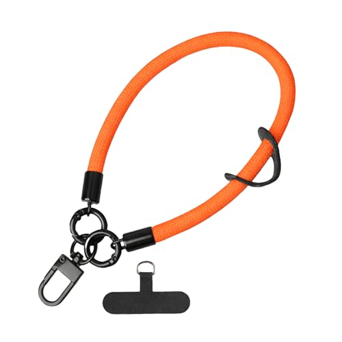 Correa para teléfono – Pulsera ajustable para smartphone con pestañas de sujeción | Cordón de muñeca para teléfono | Correa ligera segura ideal para salidas diarias, viajes cortos, viajes, correr