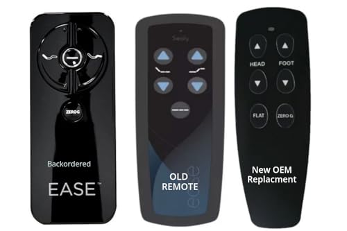 OEM Replacement Remote for Ease and Ease 2.0 Adjustable Beds (New Silver Alt Version)