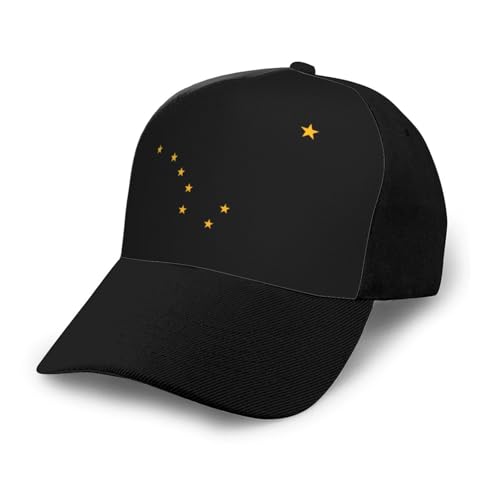 Alaska State Flag Big Dipper Unisex Classic Adjustable Curved Brim Baseball Cap, Trucker Hat