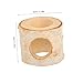 Yardwe Birch Toy Wooden Hamster Hideout Tunnel Fun Hamster Plaything Small Pet Accessory