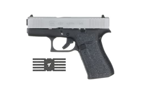 TALON GRIPS Adhesive Pistol Grip and Slide Grip Bundle Compatible with Glock 43x & 48 - Rubber, Black