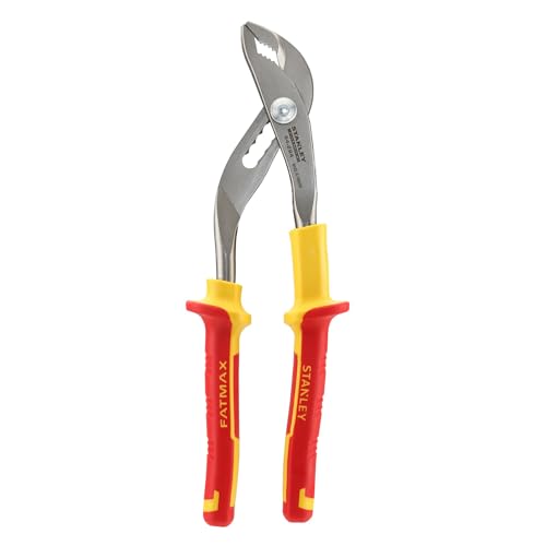 Stanley 0-84-294 Pince multiprise 250 mm Gamme Fatmax - Poignée Bi matière 1000V - Acier Trempé Haute Qualité - Taillants Trempés Haute Fréquence -...