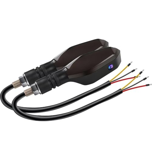 Luces de señal giro para motocicleta parada delantera intermitentes flujo