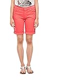 fixierter Beinumschlag s.Oliver Damen 120.10.005.26.180.2052045 Jeans-Shorts, Coral, 38