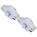Linear Rail Shaft Bracket Support 2Pcs Aluminum Alloy Horizontal Linear Motion Rail Guide for 12mm Diameter Shaft Industrial Robots Fitness Equipment