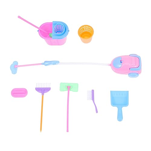 GALPADA 9 pièces Jeu de Nettoyage pour Garçon Fille Ensemble Jouets de Ménage Outils de Nettoyage Simulés pour Garçons et Filles Accessoire de Jeu Créatif et Couleur Couleur Aléatoire
