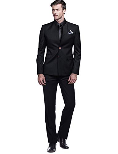 Veste de smoking col montant pour homme ensemble de cérémonie haute couture